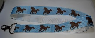 Hästar #1 Blå med svarta Hästar