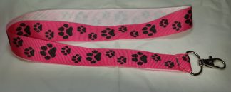 Djurtassar 7 Rosa med svarta tassar