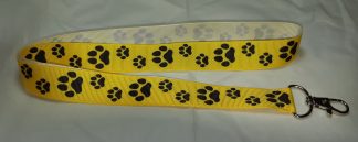 Djurtassar 8 Gul med svarta tassar