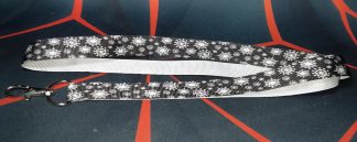 Svart Band Vita Vitt Vit Snöflingor Blandat